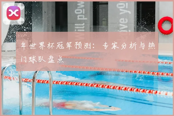 年世界杯冠军预测：专家分析与热门球队盘点