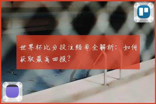 世界杯比分投注赔率全解析：如何获取最高回报？
